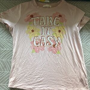 Pink Sunset West Stitch Fix Lydia Boxy Graphic Tee Size Youth Large